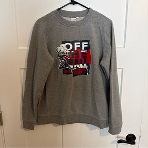 Vans Men's Gray Crewneck Sweater with Graphic